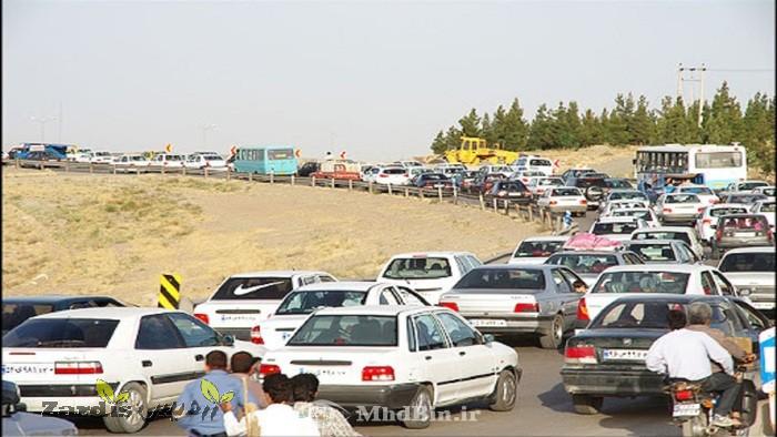 ترافیک در مسیر بهشت رضا (ع) مشهد پرحجم است_thumbnail