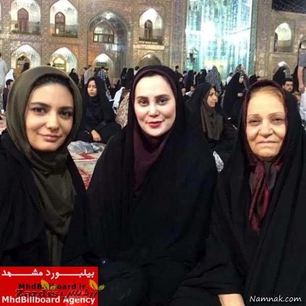 لیندا کیانی و آرام جعفری در مشهد مقدس + عکس_thumbnail