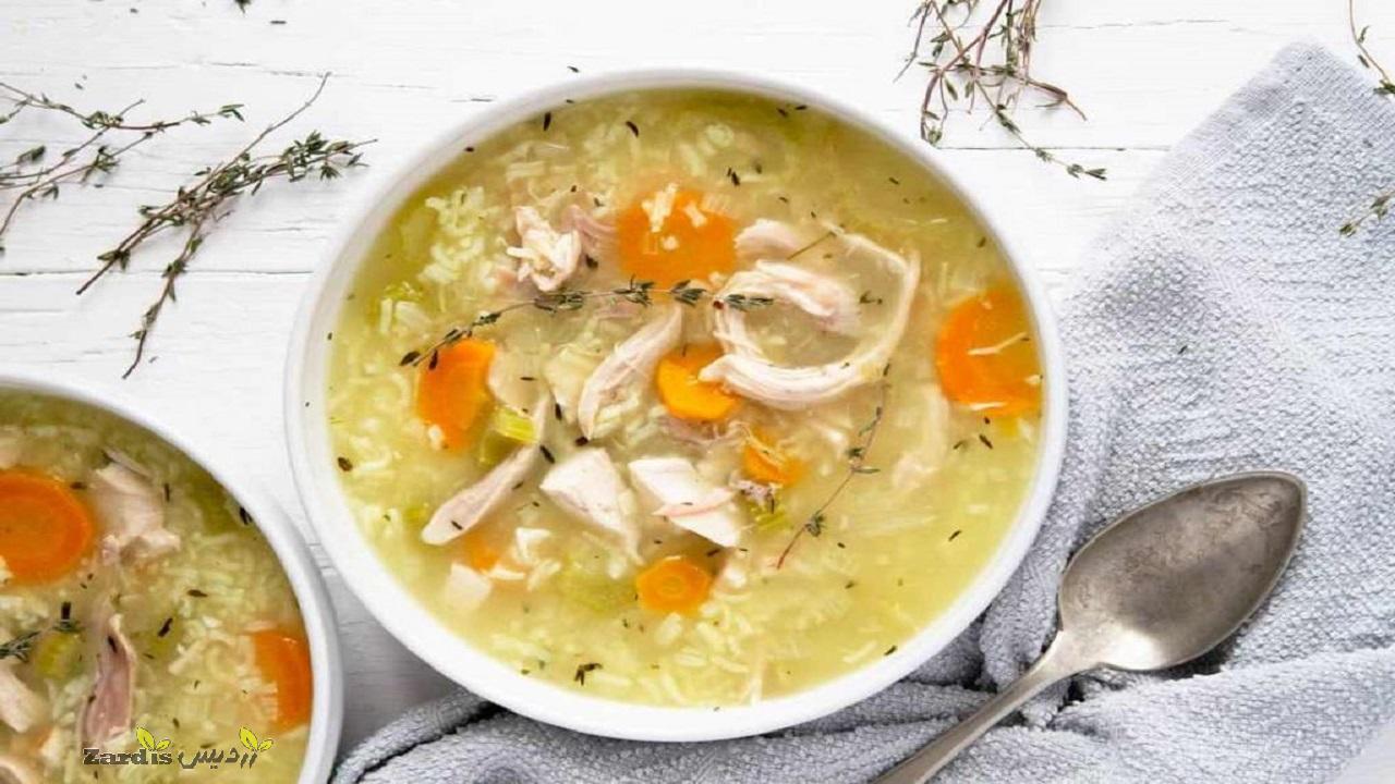 سوپ جوجه و برنج مقوی و ساده + طرز تهیه_thumbnail