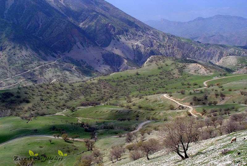 عکس هوایی از منطقه محافظت شده بوزین و مرخیل