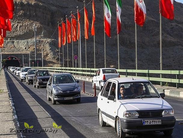 انسداد جاده هراز تا ساعت ۱۷ امروز/ترافیک سنگین در آزادراه قزوین-کرج-تهران_thumbnail