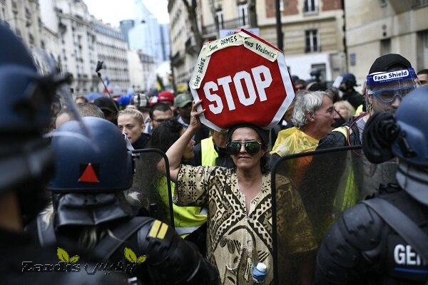 فرانسوی‌ها به «دیکتاتوری سلامت» ماکرون اعتراض کردند_thumbnail