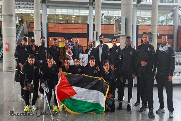 Palestinian national amputee soccer team arrives inTehran_thumbnail