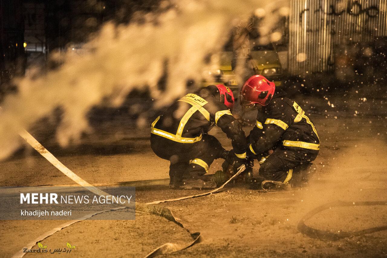 اطفا ۲۴ مورد آتش‌سوزی در شب چهارشنبه آخر سال قزوین_thumbnail