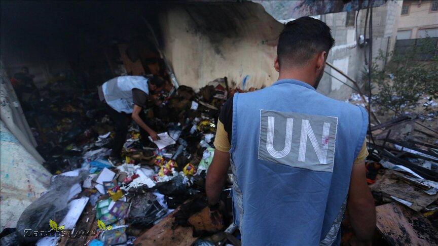 Israel bombs UNRWA building in Gaza Strip_thumbnail