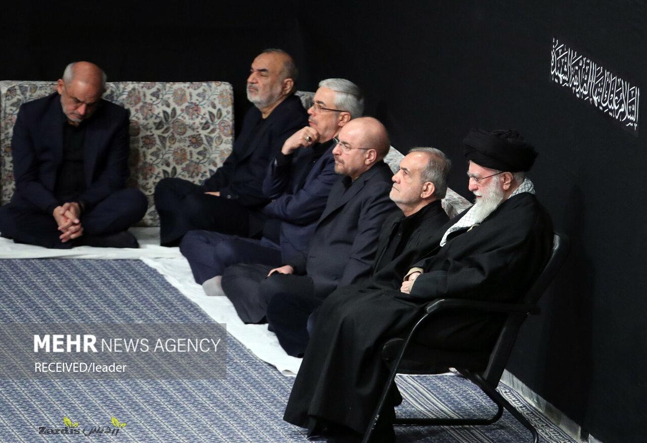 Leader attends 3rd night of Fatemiyeh mourning ceremony_thumbnail