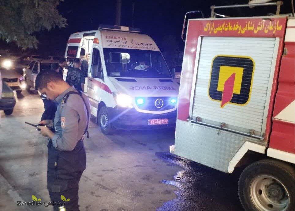 وقوع آتش‌سوزی در خیابان سیدالشهدا اراک یک مصدوم برجایگذاشت_thumbnail