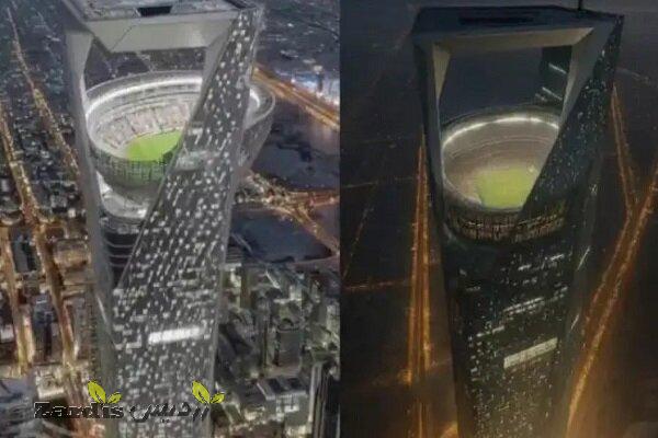 ورزشگاه در ارتفاع ۳۵۰ متری عربستان «فیک» از آب درآمد_thumbnail