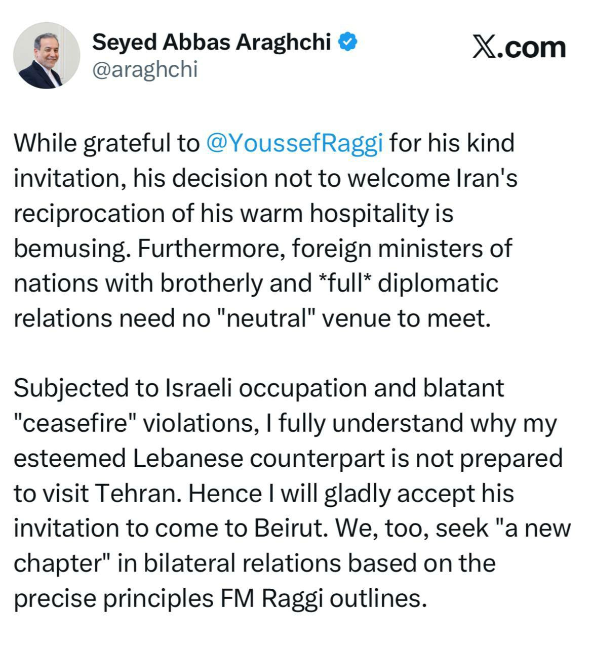 Iran too seeks new chapter in relations with Lebanon_thumbnail